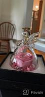 img 1 attached to Romantic Gifts For Mom: Pink Rose Flower In Glass Angel Figurines - Perfect Birthday And Valentine'S Day Gift For Women, Angelic Roses For Her, Best Friend, And Loved Ones review by Don Merritt