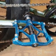 img 1 attached to Lightweight Non-Slip Mountain Bike Pedals 9/16 Inch - HYSENM Aluminum Platform Pedals For BMX And Road Bikes review by Justin Spoja