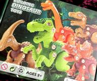 img 1 attached to Jasonwell Kids Building Dinosaur Toys - Boys STEM Educational Take Apart Construction Set Learning Kit Creative Activities Playsets Birthday Gifts For Toddlers Girls Age 3 4 5 6 7 8 Years Old (3Dino) review by Marcus Loeffler
