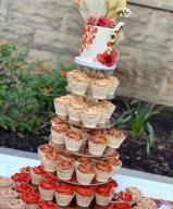 картинка 1 прикреплена к отзыву 5 Tier Round Acrylic Cupcake Stand-Cake Stand-Dessert Stand, Jusalpha 5RFs (With Base) Cupcake Tower от Kevin Campos