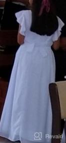img 7 attached to Платье с разработкой из шифона с элементами дизайна на плечиках для девочек Carat Chiffon Flutter Sleeves Dresses.