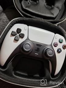 img 7 attached to Защитный черный дорожный чехол для беспроводного контроллера PS5 DualSense - держатель для домашнего хранения и сумка для хранения контроллера PlayStation 5
