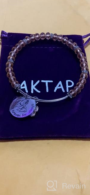 img 1 attached to AKTAP Ohana Bracelet - Forever & Always Ohana Jewelry with Hibiscus Flower Charm review by Dave Johnson