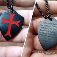 img 1 attached to 🏰 Stylish Knights Templar Cross Joshua Boys' Jewelry by HZMAN: A Class Apart! review by Simo Whisperer