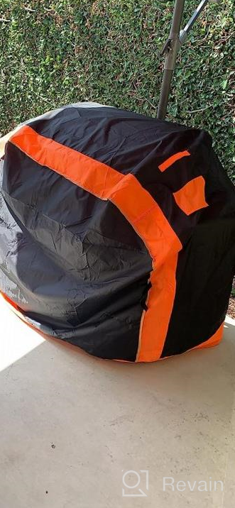 img 1 attached to Protect Your Grill From The Elements With Gulrear Waterproof BBQ Cover - 58 Inch With Adjustable Straps And Waterproof Zipper review by Matthew Peterson