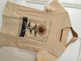 img 8 attached to Women'S Sunflower T-Shirt Short Sleeve Tee Top Junior Girls Cute Flower Graphic Trendy Clothes