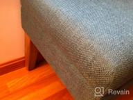 img 1 attached to Stylish And Functional Mango Coral Upholstered Ottoman Bench With Storage - Perfect For Living Room And Bedroom Decor! review by Danielle Martinez