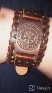 img 1 attached to Silver Viking Bracelet Nordic Vegvisir - Runic Compass Celtic Pagan Jewelry (Vegvisir Norse) review by Mike Cassidy