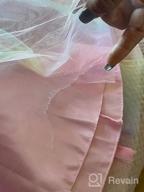 img 1 attached to Uhnice Little Girl's Rainbow Wedding 🌈 Party Dress: Sleeveless Tulle with 3D Flower Embellishments review by Amber Gonzales