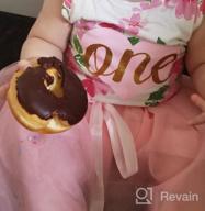 img 1 attached to Floral Romper And Lace Skirt Set For Baby Girls' 1St Birthday, Sleeveless Tutu Dress Ideal For Easter Outfit - 2 Piece Clothing review by Justin Smith