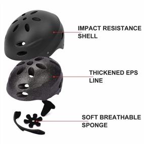 img 2 attached to Абсолютный набор безопасности для детей: велосипедный шлем и защитное снаряжение с защитой для запястий для катания на роликах, коньках, езде на велосипеде и многого другого
