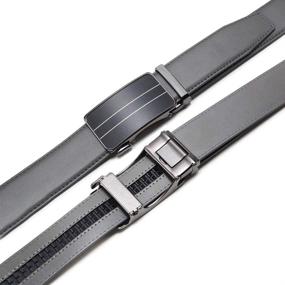 img 2 attached to Leather Ratchet Automatic Adjustable 35Mm Adjustable Men's Accessories good for Belts