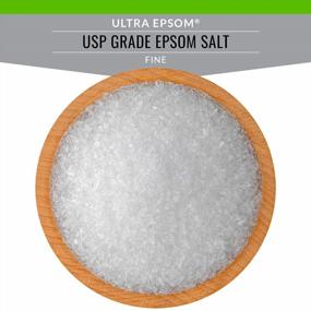 img 1 attached to 50-фунтовый мешок мелкозернистой соли для ванн без запаха Ultra Epsom от SaltWorks