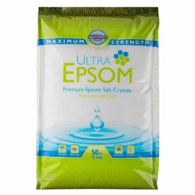 img 4 attached to 50-фунтовый мешок мелкозернистой соли для ванн без запаха Ultra Epsom от SaltWorks
