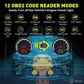 img 3 attached to 🔌 CGSULIT SC204 Сканер OBD2 для кодов: Выключение индикатора Check Engine, чтение кодов ошибок, живые данные, поиск DTC, тестирование датчика кислорода – Черный