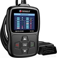 🔌 cgsulit sc204 сканер obd2 для кодов: выключение индикатора check engine, чтение кодов ошибок, живые данные, поиск dtc, тестирование датчика кислорода – черный логотип