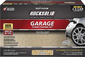 img 4 attached to Rust-Oleum 293515 Rocksolid Polycuramine Garage Floor Coating, 2.5 Car Kit, Tan