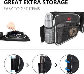 img 2 attached to 🎒 Enhance Your RZR Storage: ZIDIYORUO RZR Side Door Bags with Knee Pad and Cup Holder - Perfect Fit for 2014-2021 Polaris RZR XP Turbo Turbo S 1000 S900