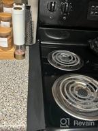 img 1 attached to 21 Inch Heat Resistant Stove Gap Covers - Kitchen Counter Sealing Spills Protection (2 Pack, Semi-Clear) review by Richard Gallagher