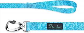 img 1 attached to Sturdy Sky Blue Dog Leash For Medium To Large Dogs - 6Ft X 1In, Heavy Duty And Durable