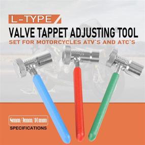 img 3 attached to E-Cowlboy 2218 Small Engine Valve Tappet Adjusting Tool Set - 6-Piece Valve Clearance Adjustable Wrenches for Motorcycles, ATVs, and ATCs