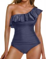 tsla women's tummy control monokini swimsuit - stylish and flattering swimwear logo