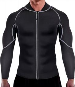 img 4 attached to Maximize Your Workout With Ursexyly Men'S Neoprene Slimming Fitness Jacket