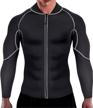 maximize your workout with ursexyly men's neoprene slimming fitness jacket logo