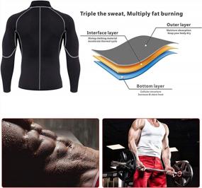 img 1 attached to Maximize Your Workout With Ursexyly Men'S Neoprene Slimming Fitness Jacket