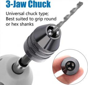 img 3 attached to Upgrade Your Tool Kit With The Hymnorq Keyless 3-Jaw Drill Chuck Adapter For Precise Drilling And Milling