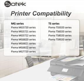 img 3 attached to 🖨️ Sotek Compatible Ink Cartridge Replacement for PGI-270XL 270 CLI-271XL 271, Suitable for Pixma MG7720 TS8020 TS9020 (3 Sets + 3 PGBK, Including Gray - 21 Pack)