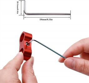 img 2 attached to Tnisesm 6AN Separator Clamp Set For Fuel, Oil, Water, And Gas Lines - Aluminum Fitting Adapter With Allen Wrench - Mounting Clamps For Easy Installation