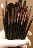img 1 attached to 20 Piece Coffee Eye Makeup Brushes Set - Eyeliner, Eyeshadow Blending Brushes By UNIMEIX review by Alex Jain