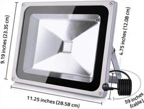 img 3 attached to LOFTEK® 50W RGB LED Flood Light: Waterproof, High Powered, And Remote Controlled For Outdoor Security Lighting