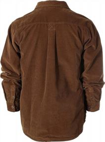 img 1 attached to Soft And Cozy Men'S Corduroy Shirt Jacket With Flannel Lining, 100% Cotton By Gioberti