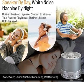 img 1 attached to 🔊 Sound Oasis Sound Machine with Bluetooth Speaker: Sleep Better with Big Bass Sound - Portable Home and Travel White Noise Machine for Adults and Babies - Over 20 Playlists of White Noise and Nature Sounds