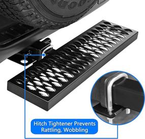 img 1 attached to KAIRAY Hitch Step: Universal Anti-Slip Truck Car SUV Rear 🚚 Hitch Receiver (2 inch) - Rust-Resistant, Includes Hitch Lock & Stabilizer