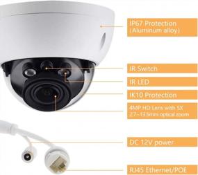 img 2 attached to Enhance Your Security With VIKYLIN 4MP Varifocal Poe IP Camera: Motorized 5X Zoom & Advanced Lens For Outdoor/Indoor Video Surveillance