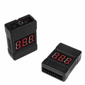 img 4 attached to 2-Pack LiPo Battery Voltage Checker, Tester And Alarm With LED Indicator - Suitable For RC 1-8S Batteries Including Li-Ion, LiPo, Life And LiMn
