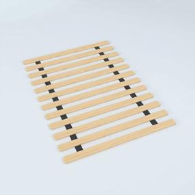 img 4 attached to Sturdy Twin Bunkie Board With Wooden Slats For Heavy Mattress Support - Mayton 0.75-Inch, Beige