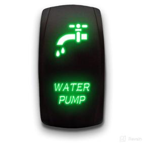 img 4 attached to 💡 Green Laser Etched Water Pump Toggle Switch - 5-Pin DPST 20A 12V - Maintained ON-Off