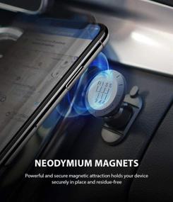 img 1 attached to 📱 Enhanced SEO: Ringke Magnetic Gear Phone Car Holder, Swivel Lock, Carbon Fiber Pattern, Neodymium Magnet, 360° Rotation, Premium Space Saving Dashboard Stand