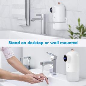 img 1 attached to VIBIRIT Touchless Foaming Soap Dispenser With Infrared Sensor - Automatic Hand Soap Dispenser Wall Mount For Bathroom & Kitchen, 10.14Oz/300Ml Capacity