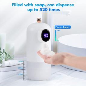 img 2 attached to VIBIRIT Touchless Foaming Soap Dispenser With Infrared Sensor - Automatic Hand Soap Dispenser Wall Mount For Bathroom & Kitchen, 10.14Oz/300Ml Capacity