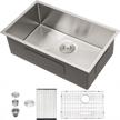 33x19 undermount kitchen sink - sarlai 33 inch kitchen sink undermount single bowl stainless steel 16 gauge sink basin logo