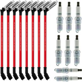 img 4 attached to 🔌 High Performance 22CM Spark Plug Wire Set (16pcs) for Chevy 5.3, OEM Part Number 19299585 41-962 + 9748HH 10.5mm 22cm (Red) - Compatible with Silverado, GMC Sierra, Hummer H2, Cadillac Escalade, LS2, LS3, LS4, LS7 Engines…