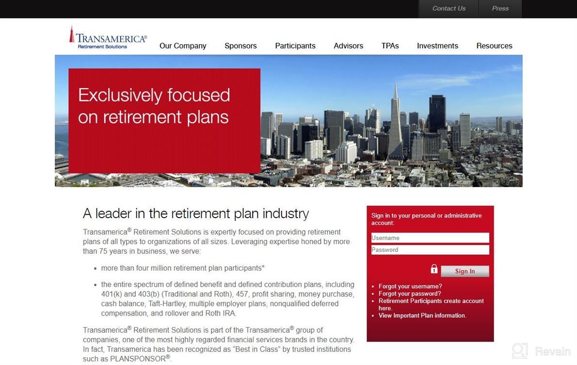 img 1 attached to Transamerica Retirement Solutions review by Juan Castillo