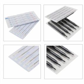 img 3 attached to Yuelong 50Pcs Высококачественные одноразовые иглы и насадки для татуировки - 7RL Круглый вкладыш и 7RT Черный круглый длинный для наборов трубок для пулемета