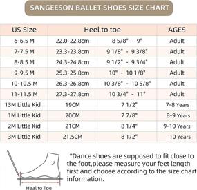 img 1 attached to SANGEESON Leather Breathable Ballerina Beginner Women's Shoes ~ Athletic