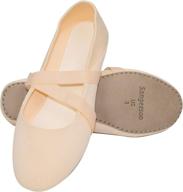 sangeeson leather breathable ballerina beginner women's shoes ~ athletic logo